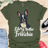 Life is better with a frenchie - V6 - Elegant Graphic T-Shirt